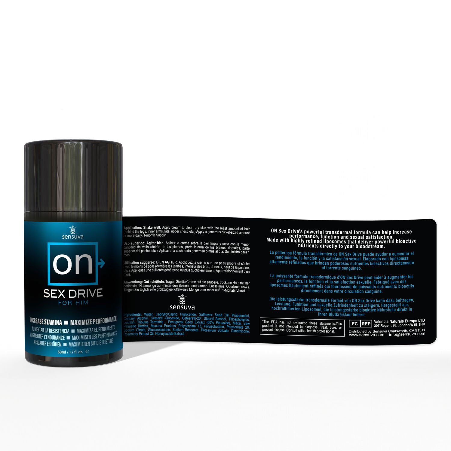 On Sex Drive for Him - 1.7 Oz. by Sensuva