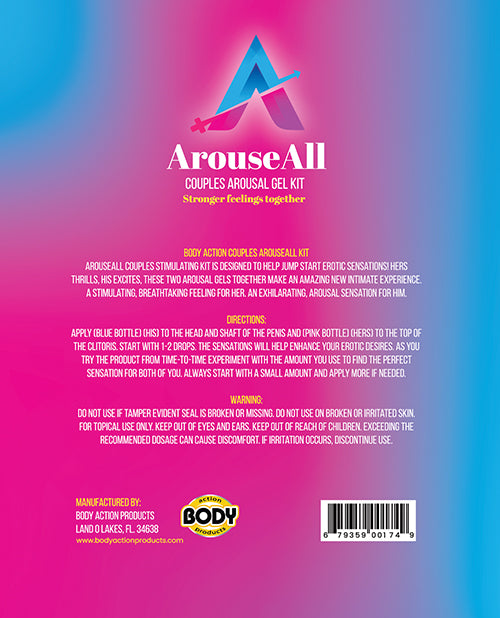 Couples Arouseall Tingle Kit by Body Action