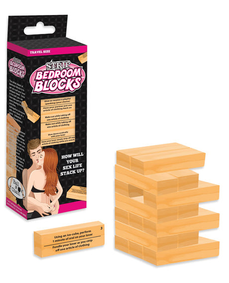Ball & Chain Strip Bedroom Blocks Game — 24 Wooden Blocks