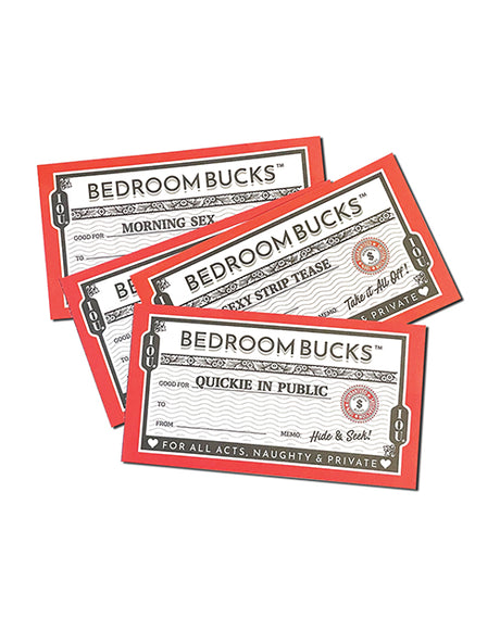 Ball & Chain Bedroom Bucks IOU Coupons