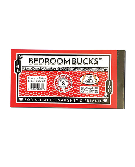 Ball & Chain Bedroom Bucks IOU Coupons
