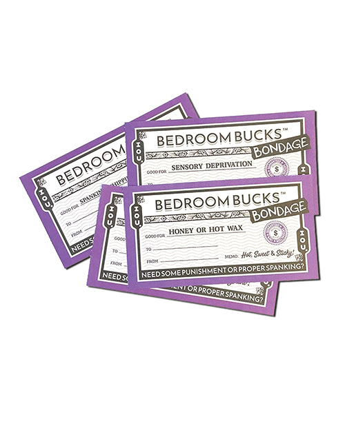 Ball & Chain Bedroom Bondage Bucks — Play Coupon Set