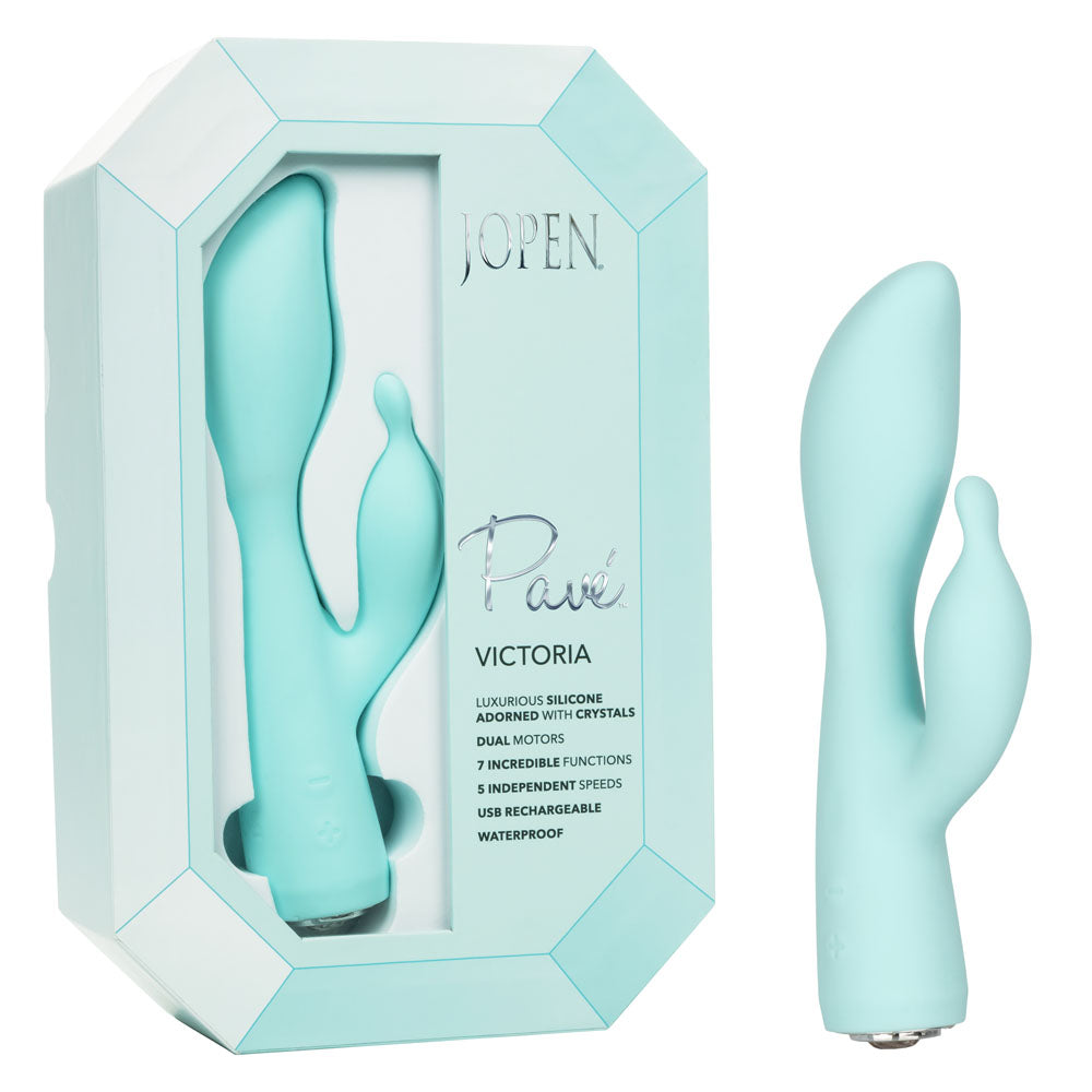 CalExotics Pave Victoria Dual Rabbit Vibrator with Crystals - JO8005553