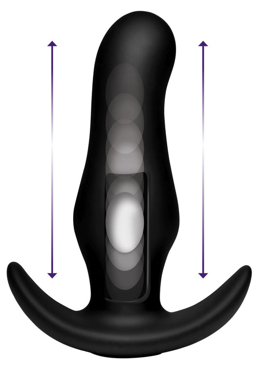"Thump It Curved Silicone Butt Plug AT-AF914"