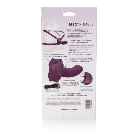 CalExotics Me2 Rumble Dual-Motor Probe with Adjustable Silicone Straps - SE1566503