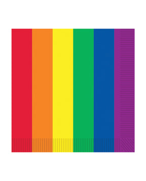 Pride Luncheon Napkins - Rainbow Pack of 16 by Beistle
