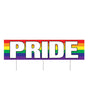 Plastic Jumbo Pride Yard Sign by Beistle