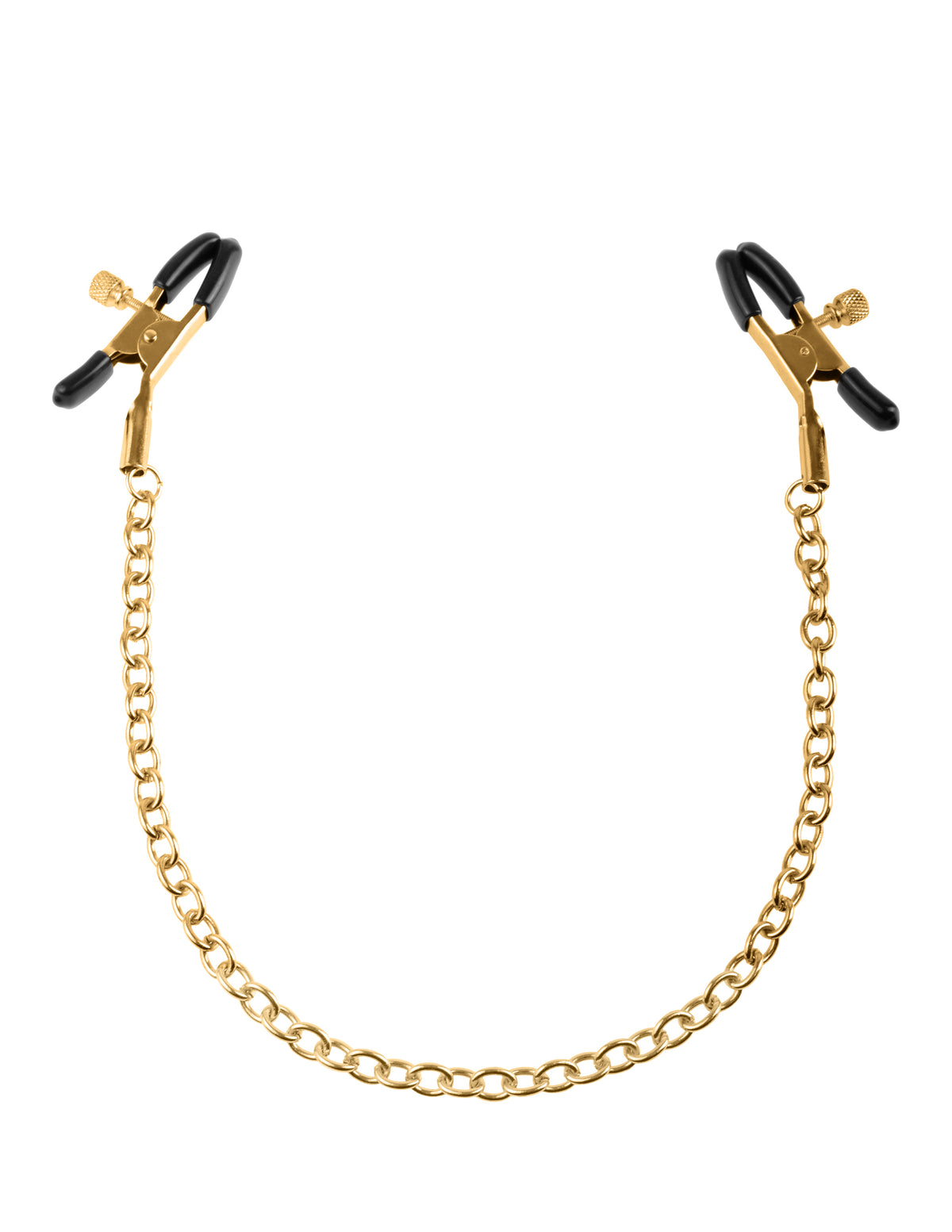 Fetish Fantasy Gold Chain Nipple Clamps - Gold by Pipedream