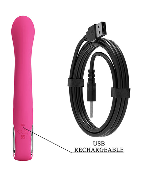Pretty And Pink Novak Handle Rabbit Vibrator — Pink