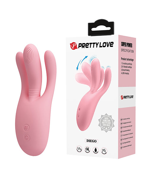 Pretty Love Diego Nodding Vibrator - Pink by Pretty And Pink