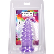 Doc Johnson Crystal Jellies Anal Twist — 6 Inch, Purple - DJ0289-13-CD
