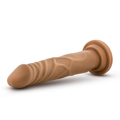 Blush Dr. Skin Realistic Dildo — 7 in Insertable, Mocha - BL-26117