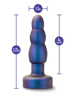 Anal Adventures Matrix Kinetik Remote Anal Plug — Space Age Blue, 5.75 in