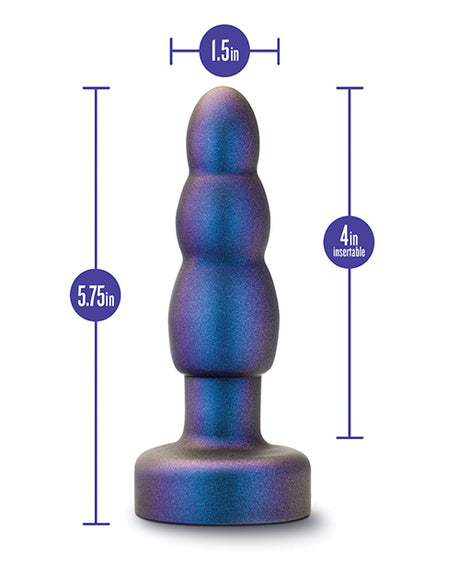 Anal Adventures Matrix Kinetik Remote Anal Plug — Space Age Blue, 5.75 in