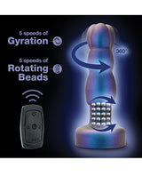 Anal Adventures Matrix Kinetik Remote Anal Plug — Space Age Blue, 5.75 in