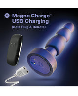 Anal Adventures Matrix Kinetik Remote Anal Plug — Space Age Blue, 5.75 in