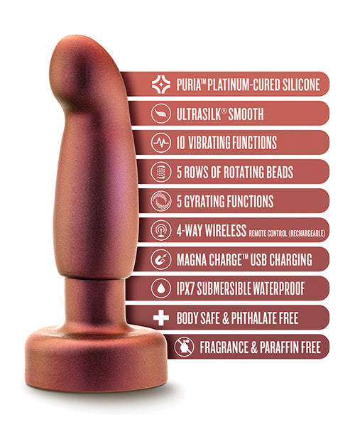 Anal Adventures Matrix Bionic Anal Plug, Cosmic Copper