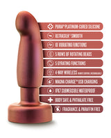 Anal Adventures Matrix Bionic Anal Plug, Cosmic Copper