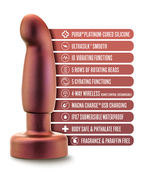 Anal Adventures Matrix Bionic Anal Plug, Cosmic Copper