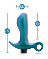Anal Adventures Matrix Teleportation Plug — Lunar Blue, USB Rechargeable