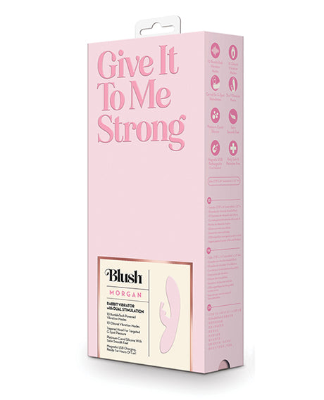 Blush Novelties Morgan Rabbit Vibrator — Pink, Dual-Point Stimulation