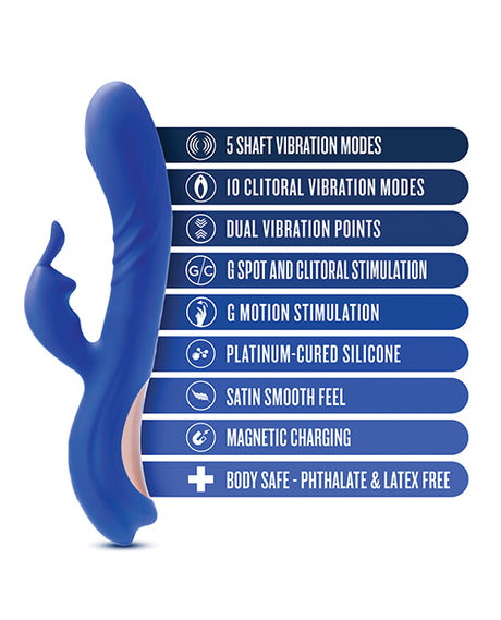 Blush Novelties Harper Rabbit Vibrator - Midnight