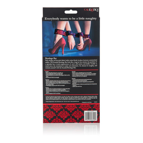 CalExotics Scandal Spreader Bar with Adjustable Velcro Cuffs - SE2712673