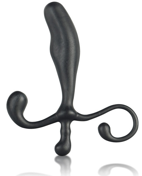 Blue Line C & B 5" Male P-Spot Massager - Black by Blue Line