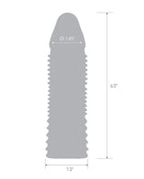 Blue Line C & B 6.5" Triple Sensation Penis Enhancing Sleeve Extension - Smoke by Blue Line