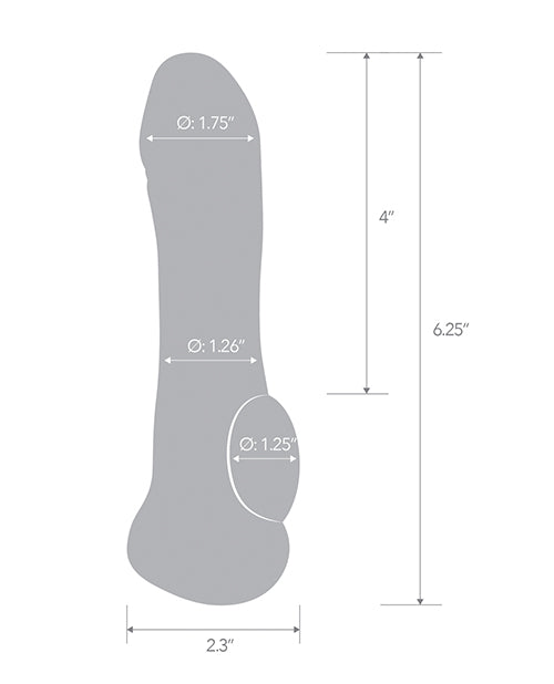 Blue Line C & B 6.25" Transparent Penis Enhancing Sleeve Extension - Clear by Blue Line