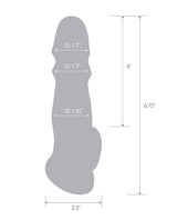 Blue Line C & B 6.75" Girthy Penis Enhancing Sleeve Extension - Clear by Blue Line