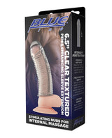 Blue Line C & B 6.5" Textured Penis Enhancing Sleeve Extension - Clear by Blue Line