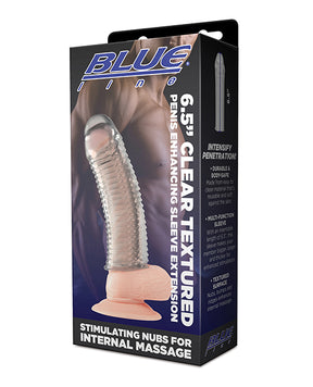Blue Line C & B 6.5" Textured Penis Enhancing Sleeve Extension - Clear by Blue Line