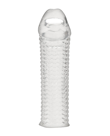 Blue Line C & B 6.5" Textured Penis Enhancing Sleeve Extension - Clear by Blue Line