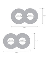 Blue Line C & B Dual Cock & Ball Stamina Enhancement Ring - Jelly Blue Pack of 2 by Blue Line