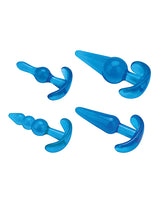 Blue Line C & B 4 pc Anal Training Set - Jelly Blue by Blue Line