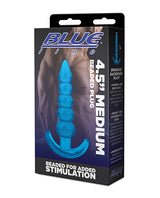 Blue Line C & B 4.5" Beaded Plug - Jelly Blue Medium by Blue Line