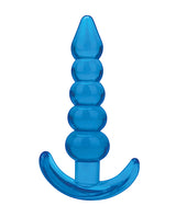 Blue Line C & B 4.5" Beaded Plug - Jelly Blue Medium by Blue Line