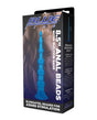 Blue Line C & B 8.5" Anal Beads w/Suction Base - Jelly Blue by Blue Line