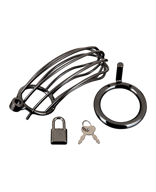 Blue Line Prisoner Cock Cage - Black by Blue Line