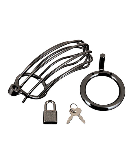 Blue Line Prisoner Cock Cage - Black by Blue Line
