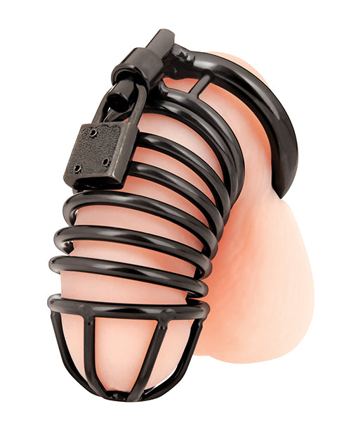 Blue Line Deluxe Chastity Cage - Black by Blue Line