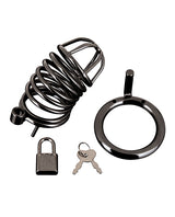 Blue Line Deluxe Chastity Cage - Black by Blue Line