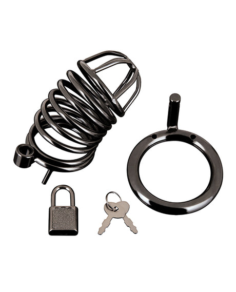 Blue Line Deluxe Chastity Cage - Black by Blue Line