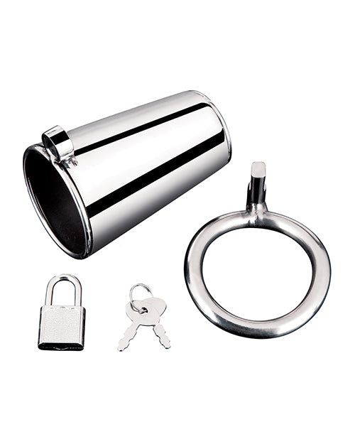 Blue Line Ultimate Cock Tease Chastity Cage - Silver