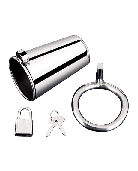 Blue Line Ultimate Cock Tease Chastity Cage - Silver