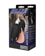 Blue Line 2" Silicone Mini Cock Cage With Ball Divider - Black by Blue Line