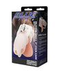 Blue Line 2" Silicone Mini Cock Cage With Ball Divider - White by Blue Line
