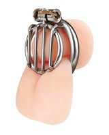 Stainless Steel Inverted Micro Jail Time Chastity Cage by Blue Line