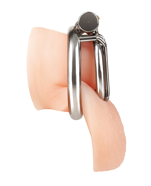 Stainless Steel Inverted Micro Jail Time Chastity Cage by Blue Line